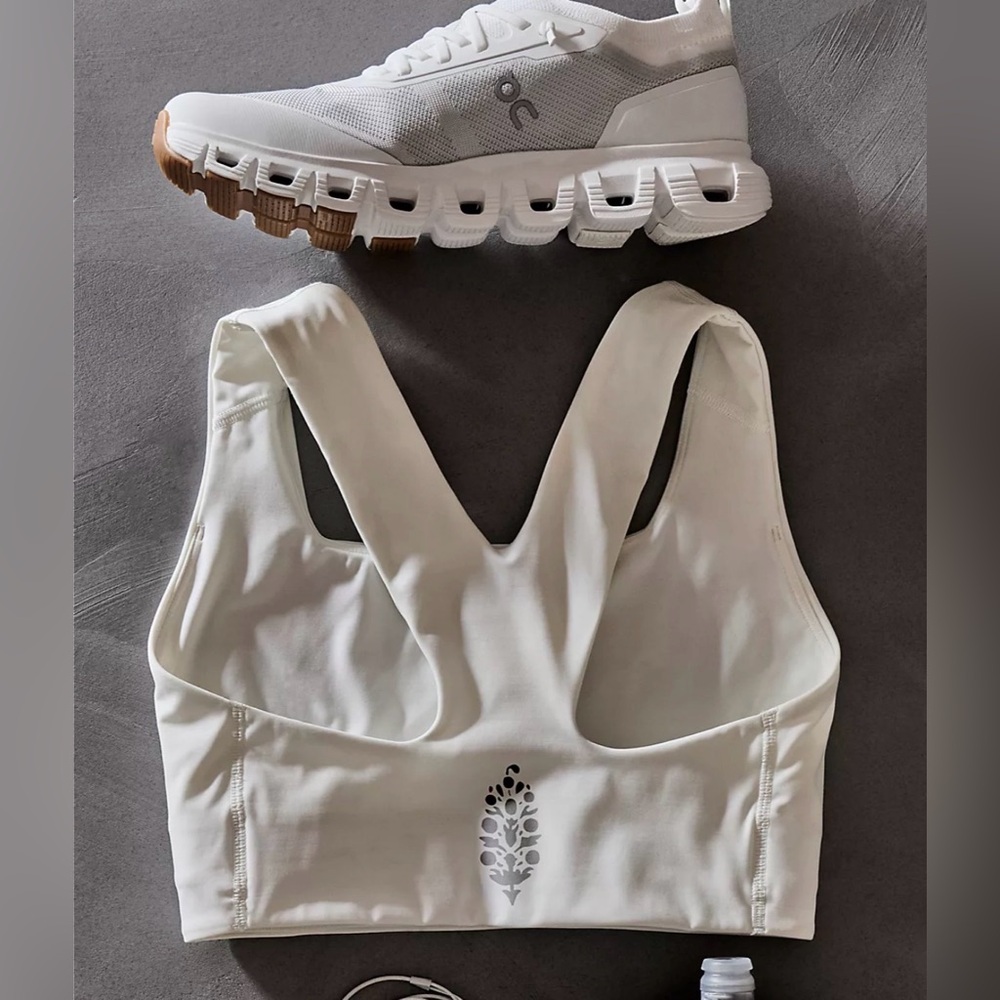 Free People Win Win Sports Bra. NWT. White